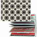 White/Black 3D Lenticular ID / Credit Card Holder (Stock) Stars